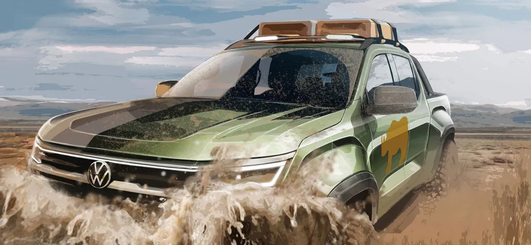 Volkswagen Amarok 2022: i teaser del nuovo pick-up