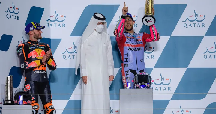 MotoGP, Qatar: Bastianini e la dedica a Fausto Gresini
