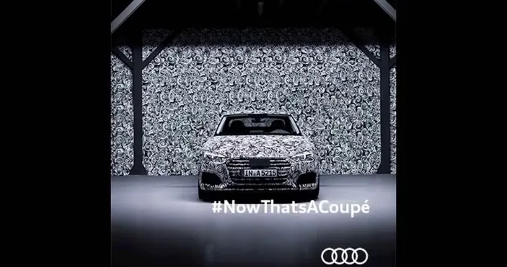 Audi A5: il teaser camuffato della coupé