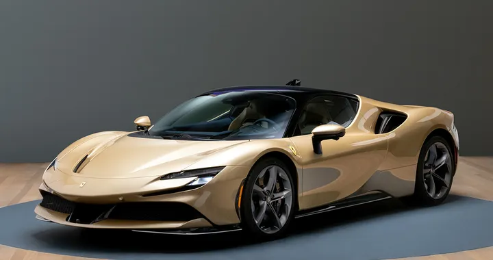 Ferrari SF90 Stradale Tailor Made in elegante color oro