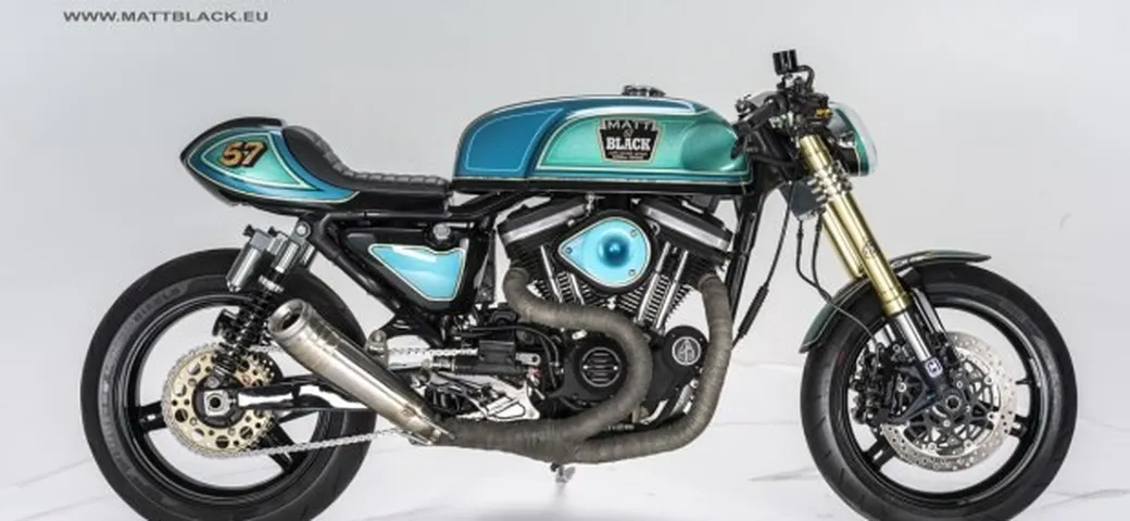 Special: H-D Sportster cafe racer Matt Black Custom Designs