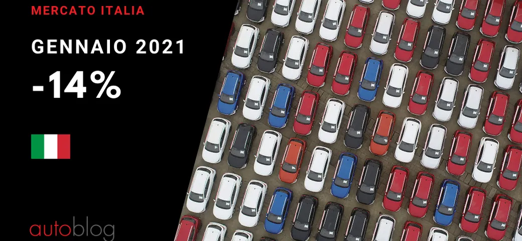 Mercato auto, gennaio 2021 in diminuzione: le auto più vendute
