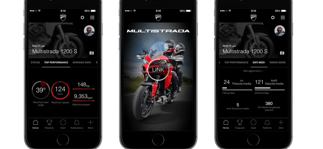 Multistrada Link, nuova app per Ducati Multistrada 1200 S