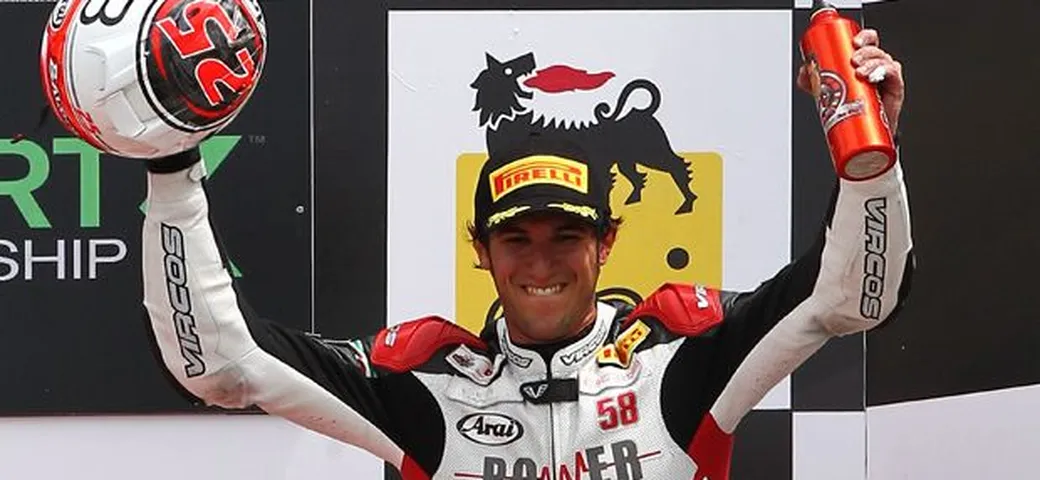 Alex Baldolini con il Team Lorini Honda in Supersport