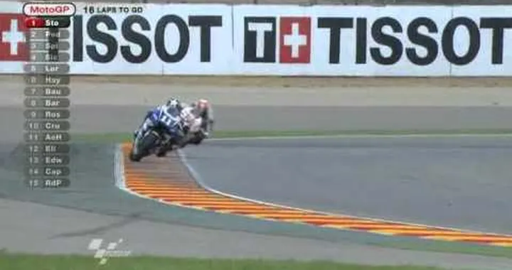 Simoncelli vs Spies - MotoGP2011 Aragon Spain.flv