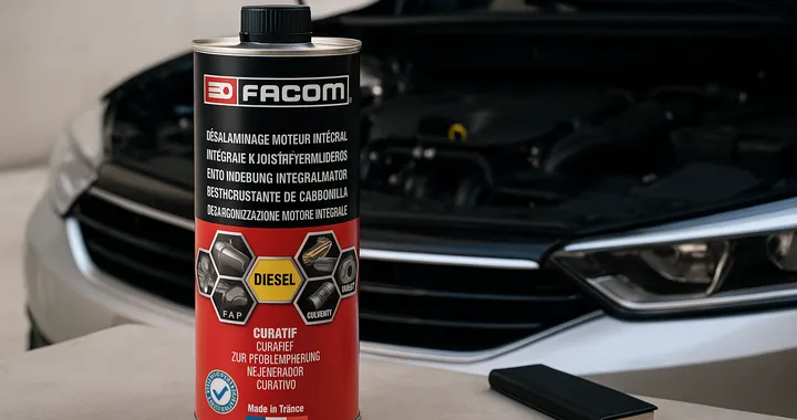 Con l'additivo FACOM Engine Cleaner in offerta risparmi sulla manutenzione del tuo motore diesel