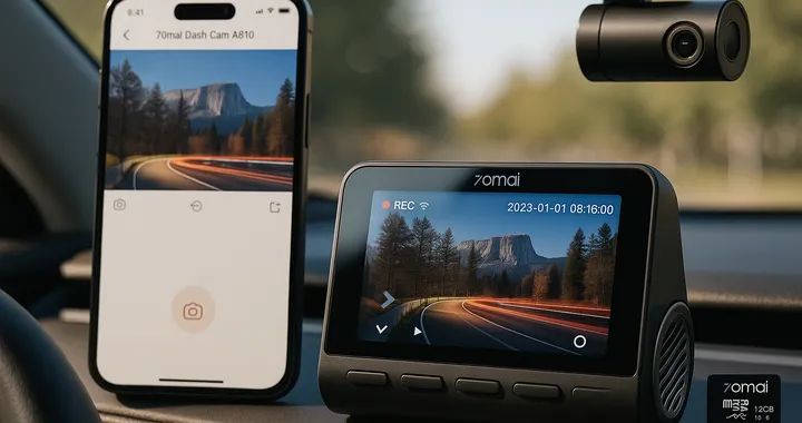 Dash cam 70mai A810: qualità 4K e sicurezza avanzata a prezzo TOP