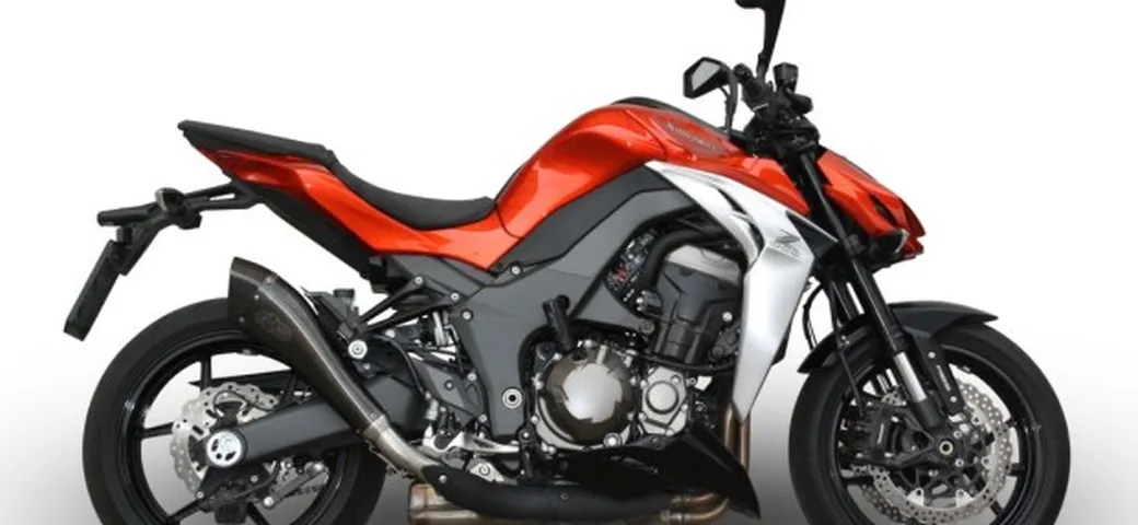 Doppio silenziatore Exan X-Black Evo per Kawasaki Z1000 2014