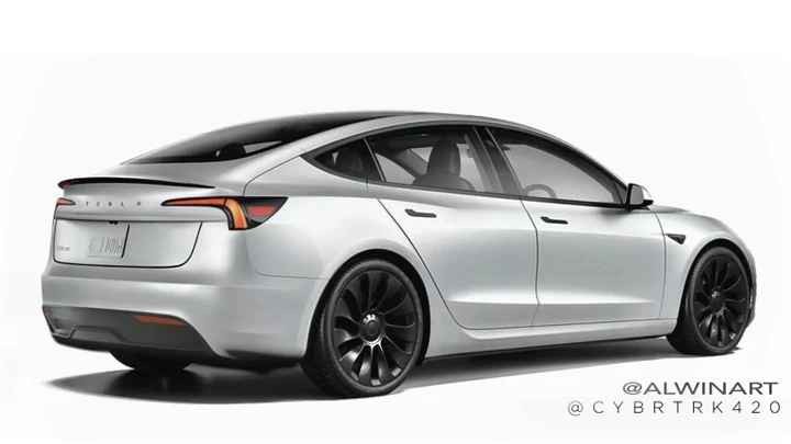 Tesla Model 3 Restyling: novità importanti per la berlina elettrica [RENDER]