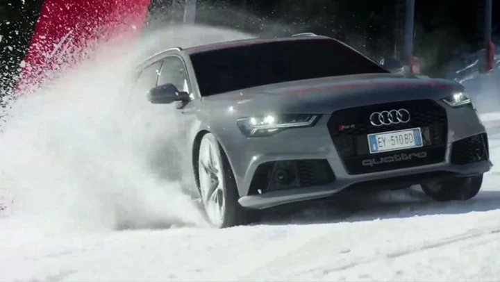 Video: l'Audi RS6 sulle piste da sci