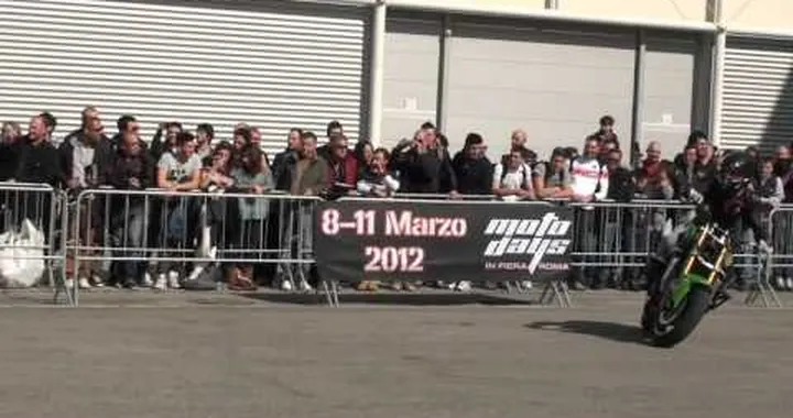 Emanuele Freddo show al Motodays 2012