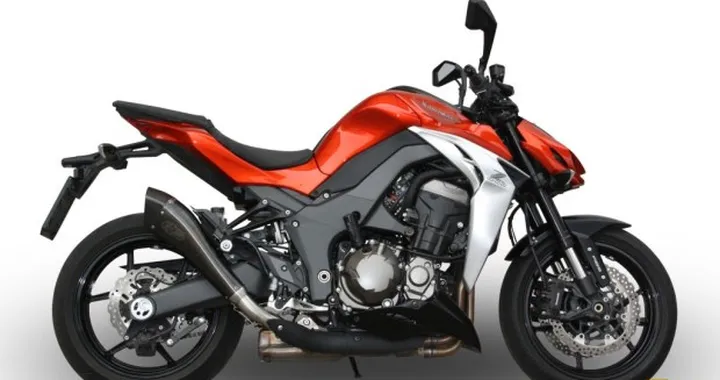 Doppio silenziatore Exan X-Black Evo per Kawasaki Z1000 2014