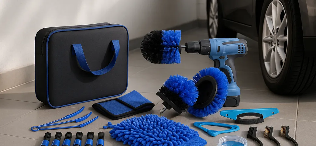 Kit pulizia auto Carehabi da 22 pezzi: ora a meno di 20 euro su Amazon