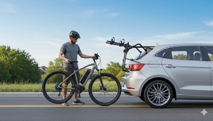 Con questo portabici monti l'ebike su tutte le auto e spendi pochissimo