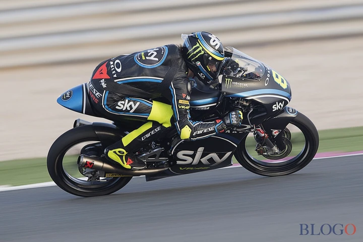 Test Losail, Sky Team VR46: solo Bulega in luce