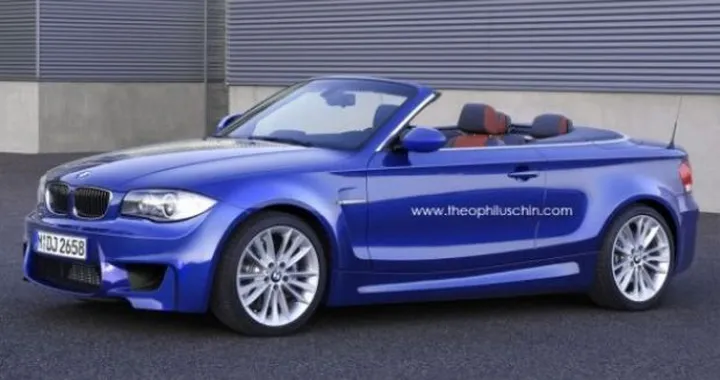 BMW 1M: ricostruzioni grafiche della variante Cabrio