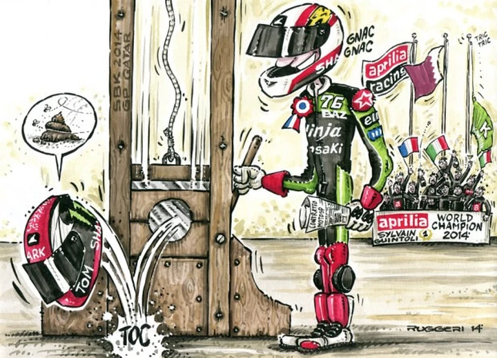 Vignetta SBK: Loris Baz e l'aiutino.... all'Aprilia