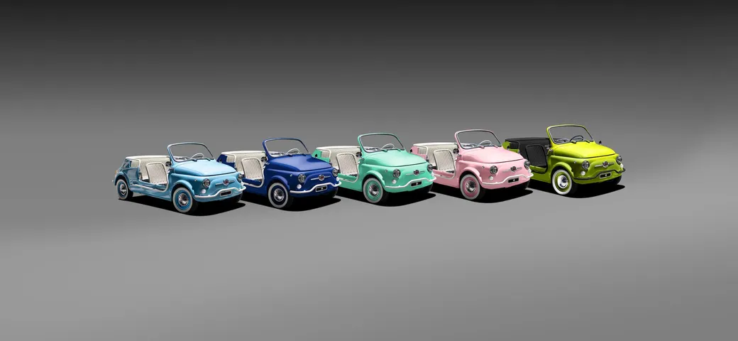 Fiat 500 Jolly Icon-e: nuovi colori per le “spiaggine” della flotta Hertz