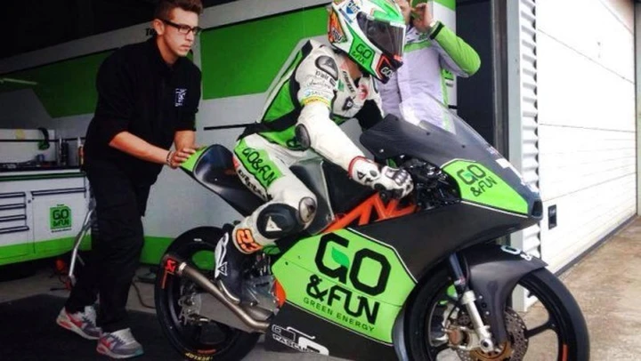 Moto3: Antonelli già in pista con la KTM del team Gresini