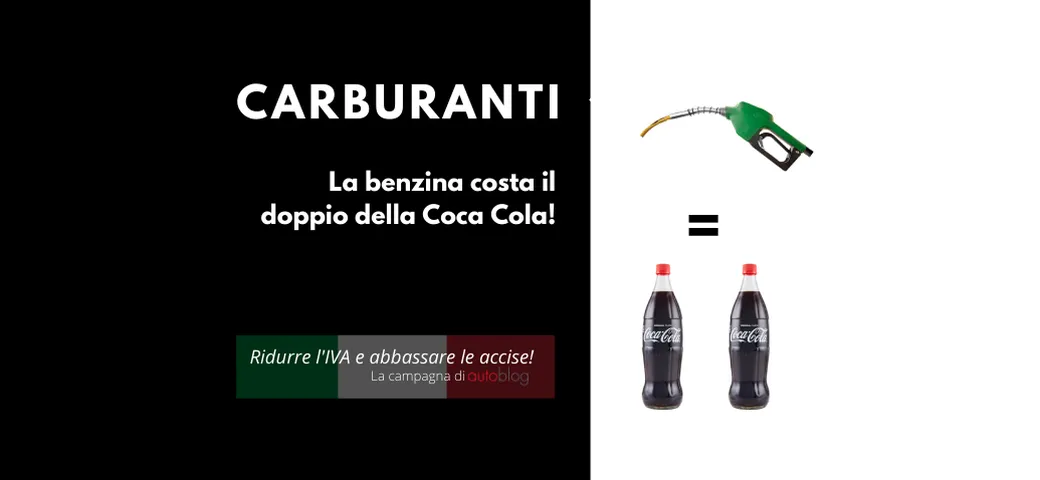 Prezzi carburanti: la benzina costa il doppio della Coca Cola