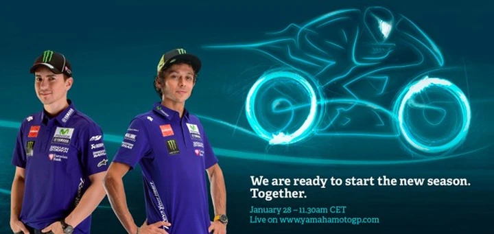 MotoGP: Il Team Movistar Yamaha di Rossi e Lorenzo si svelerà il 28 gennaio