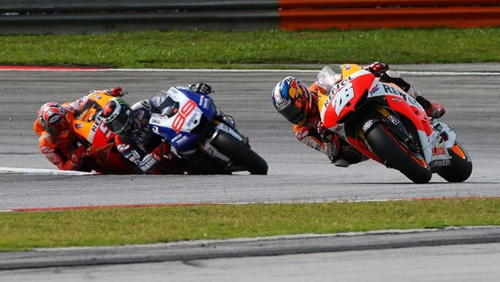 Pagelle MotoGP Sepang 2013: gran fuga “chirurgica” di Pedrosa, Marquez e Lorenzo gladiatori, Rossi ricorda il Sic