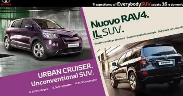 Everybodysuv: toyota presenta in Italia Urban Cruiser e Rav4 restyling