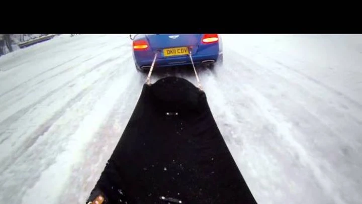 Video: Sciare con una Bentley Continental GT