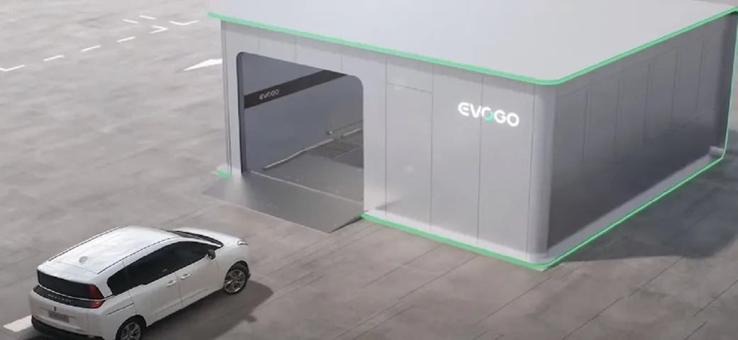 Battery swap: il nuovo sistema Evogo punta sullo scambio batterie
