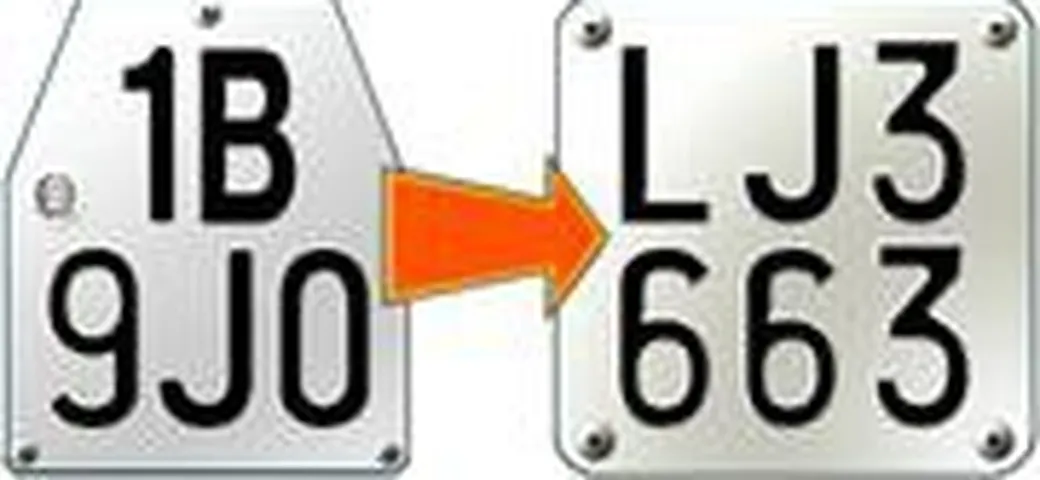 Nuova targa per i ciclomotori