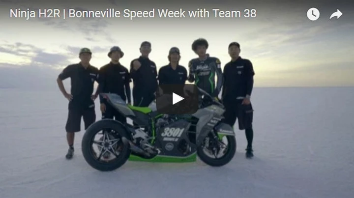 Kawasaki Ninja H2R da Record a Bonneville [Video]