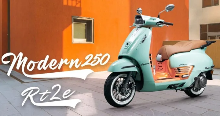 Cyclone RT250E, scooter retrò da 25 CV che sfida Vespa GTS 310