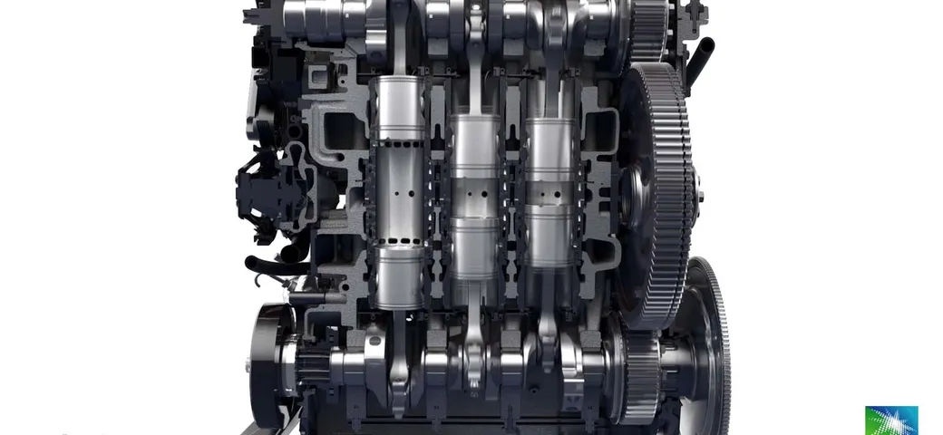 Emissioni motori diesel: due tempi, tre cilindri e sei pistoni