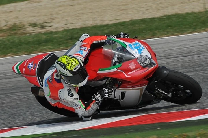 Supersport Misano 2014: Cluzel in pole con la MV Agusta, De Rosa terzo [FOTO]