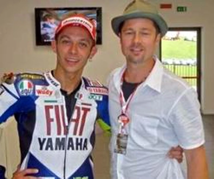 Brad Pitt? Vorrebbe essere Valentino Rossi