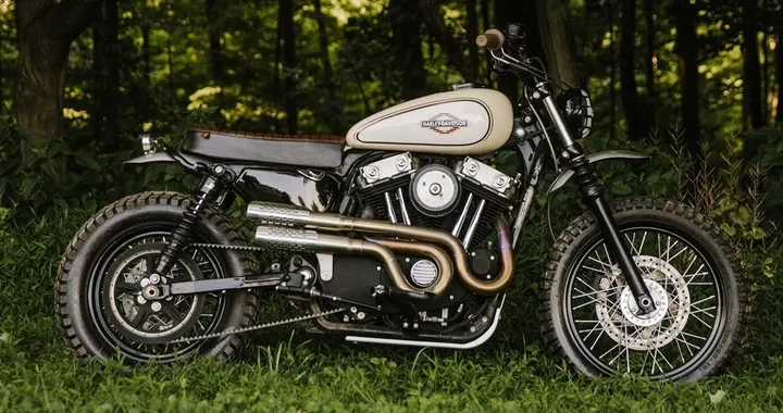 Desert Rat XL1200 by Pittsburgh Moto