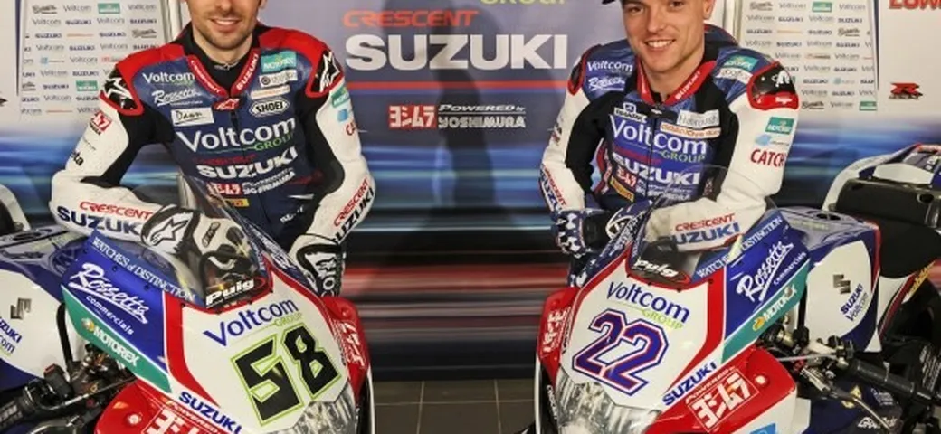 SBK: presentato il team Crescent Suzuki di Laverty e Lowes