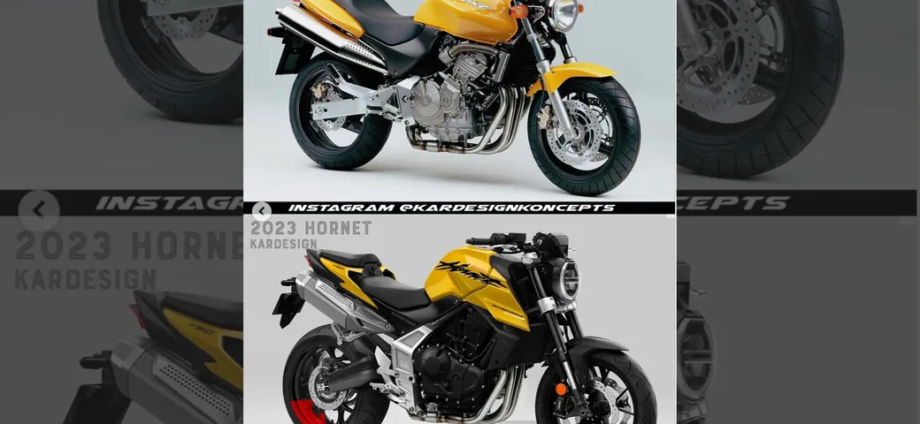 Honda Hornet 2023: Kardesign fa tornare il faro tondo