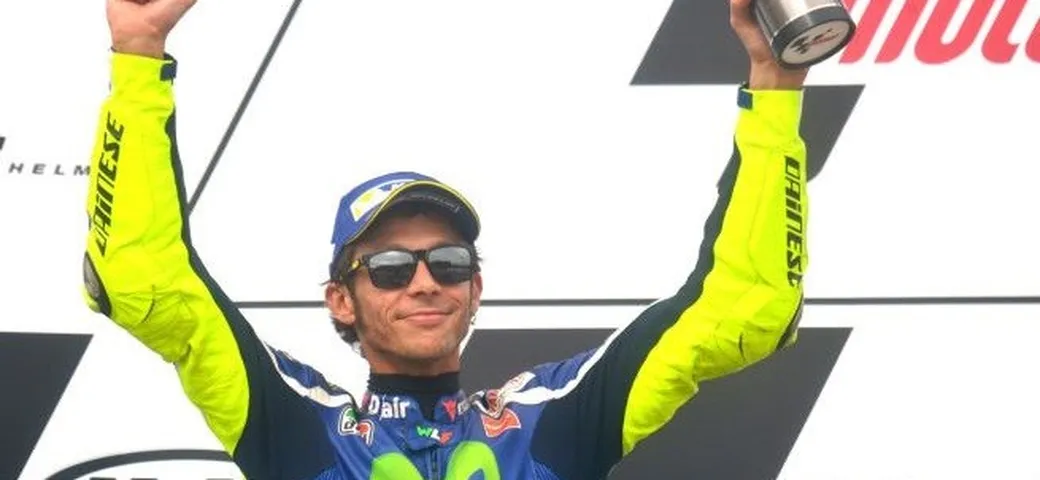Rossi sul podio a Brno: 