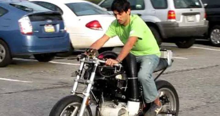 hydrogen fuel cell motorcycle- test run