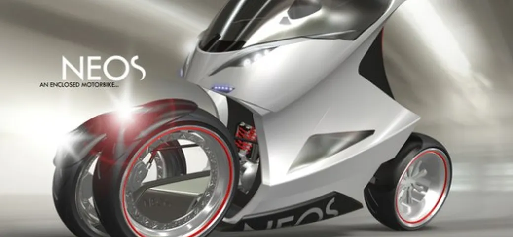 Neos Trike Concept by Daniel Munnink, con modulo sidecar asimettrico