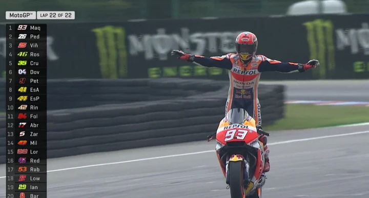 MotoGP Brno 2017: Marquez vince, Vinales 2° autogol Rossi (4°) e Dovi (6°)