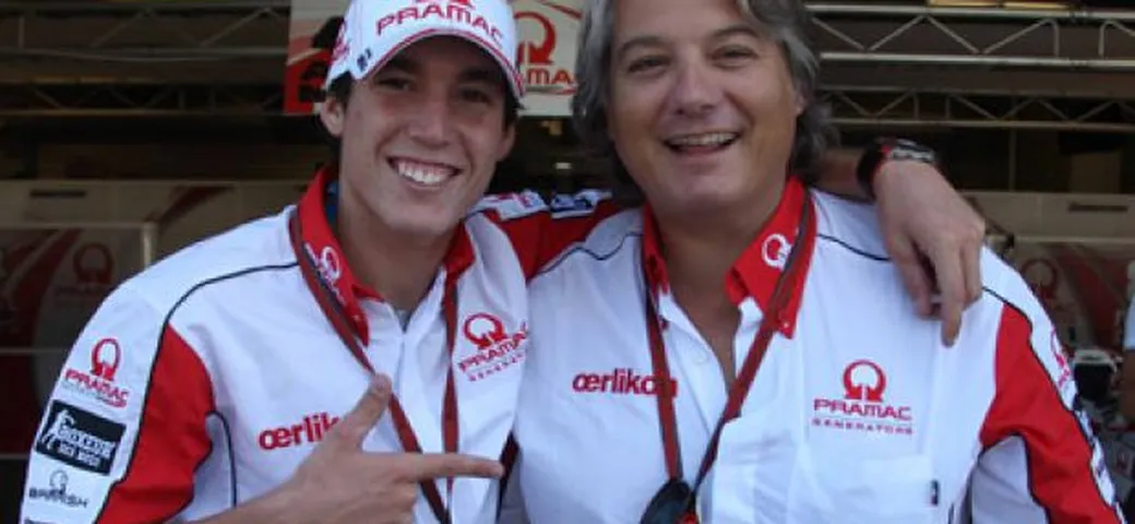 Aleix Espargarò con  con il Pramac Racing Team nel 2010
