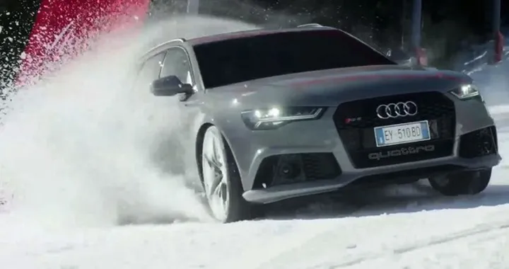 Video: l'Audi RS6 sulle piste da sci