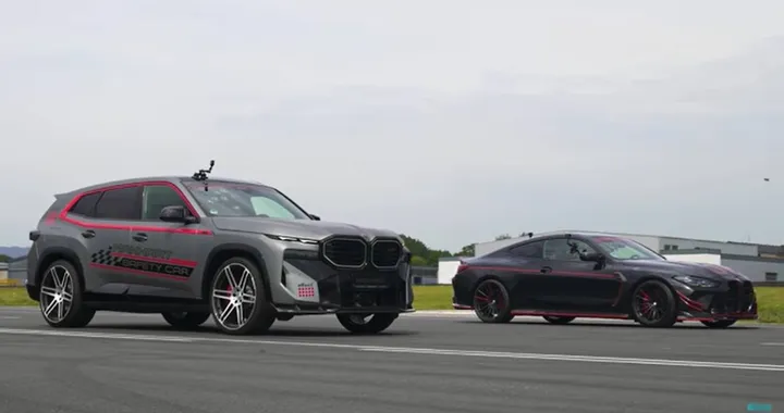 BMW M4 CSL vs XM, con tuning Manhart: guarda la drag race