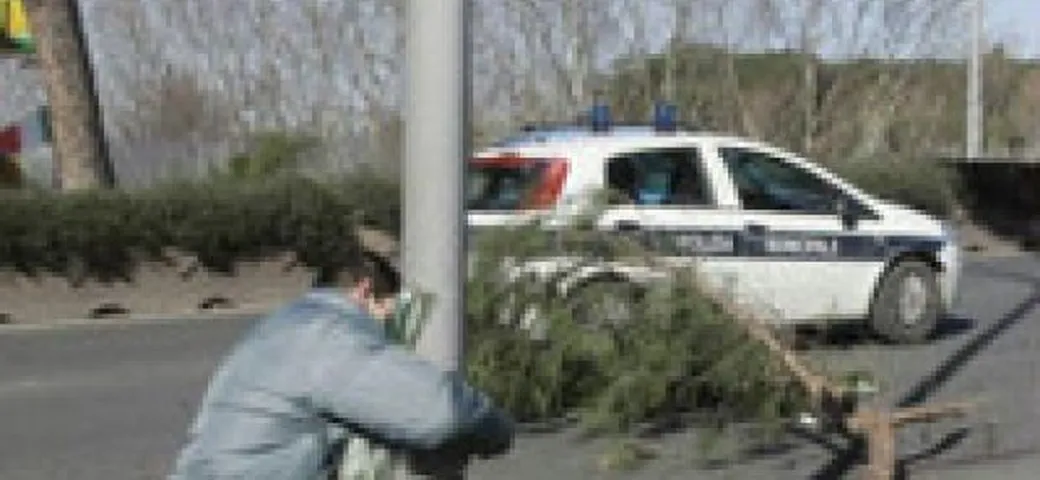 Destino crudele per un centauro romano, muore colpito da un ramo caduto per il forte vento