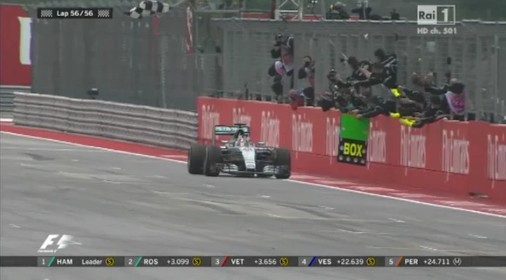 F1 GP Usa 2015, la gara: Hamilton primo, è successo mondiale!