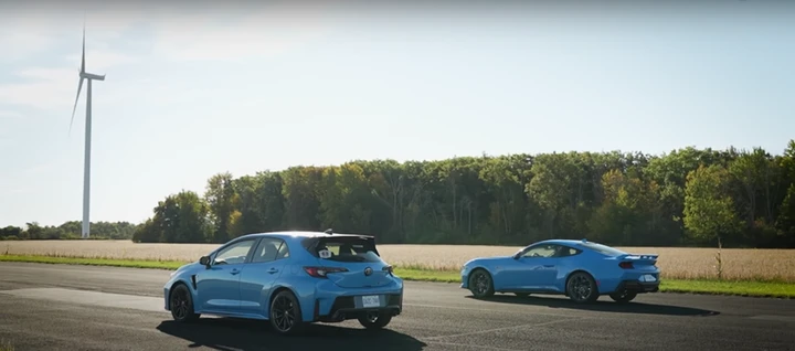 Ford Mustang vs Toyota GR Corolla