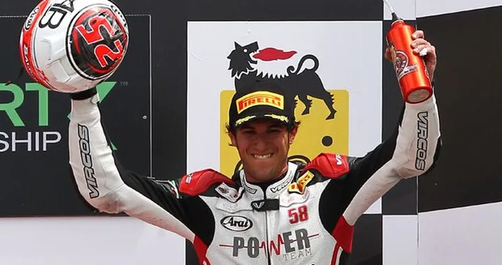 Alex Baldolini con il Team Lorini Honda in Supersport