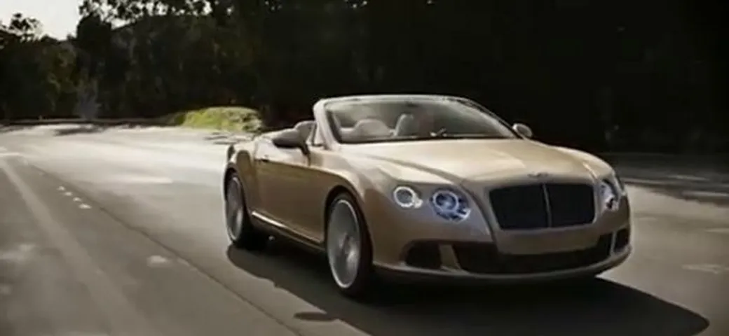 Bentley Continental GT Speed Convertible  in video